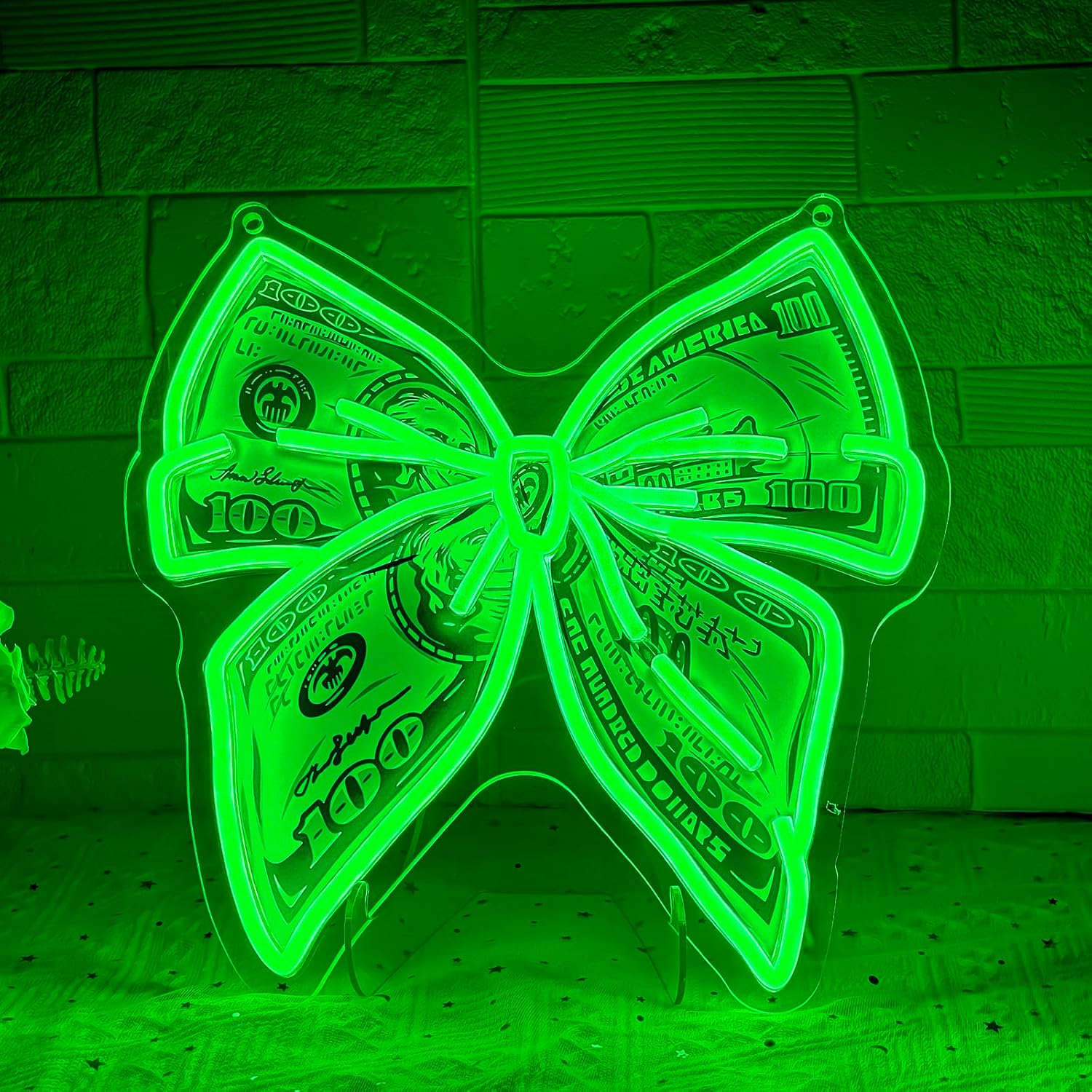 Party Games Shop - マネーネオンサイン USB電源 LEDネオンライト バー、ゲームルーム、店舗、カジノ、ナイトパーティー、寝室の装飾、アートウォールライト