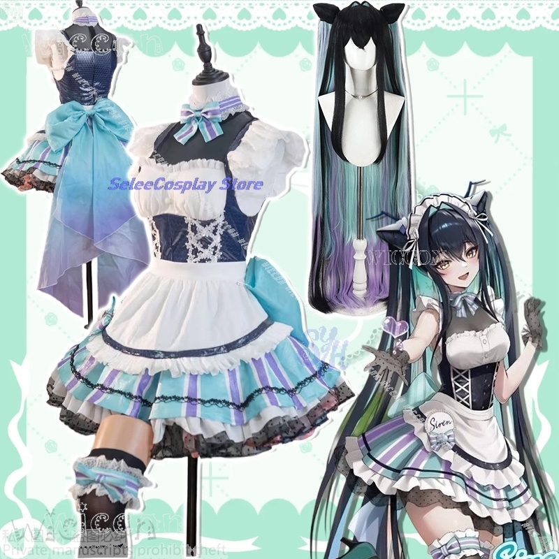 Party Games Shop - ハロウィンパーティーカーニバルコスチューム古話コスプレゲームNIKKE勝利の女神アニメコスチュームかわいいコーヒーショップメイドロリータラ