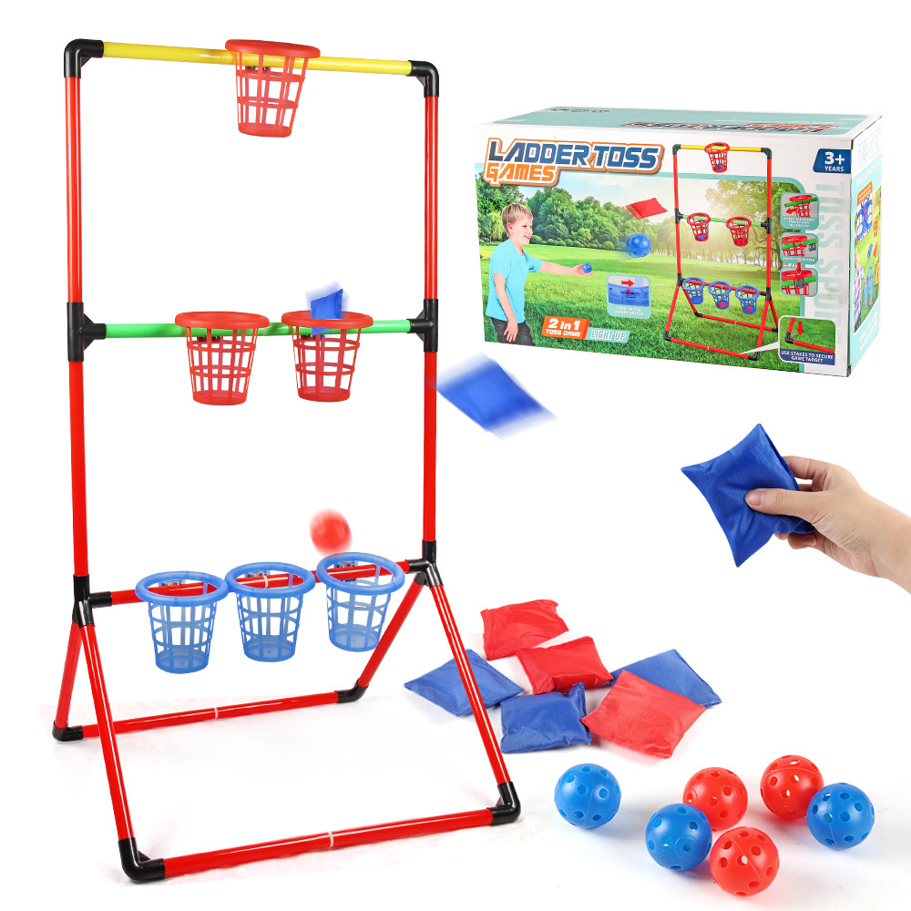 Party Games For 5 Year Olds Indoors - 2-in-1 サンドバッグ投げゲーム スポーツ玩具 屋内および屋外用 子供用パーティー玩具 サンドバッグ投げ楽しいおもちゃ