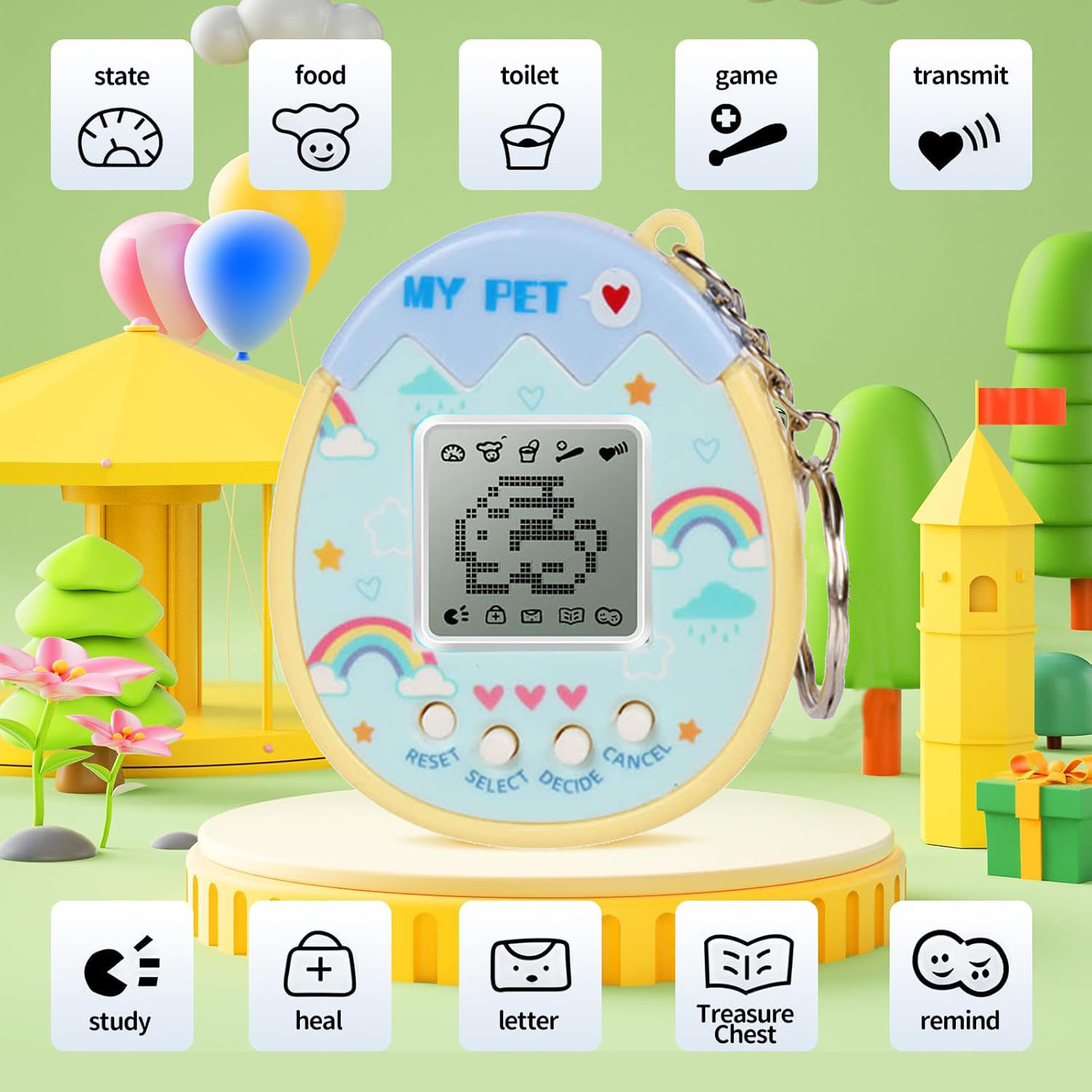 Party Games Phone - インタラクティブおもちゃ デジタルペット - バーチャル電子ペット ビデオゲーム パーティーの記念品