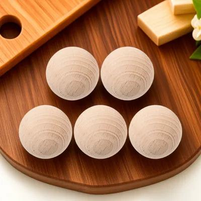 Bocce Ball Lawn - 5個入り スムース仕上げ ソリッドビーチクロケットボール 芝生ゲームアクセサリー 屋外レクリエーションセット ボッチ用交換ボール