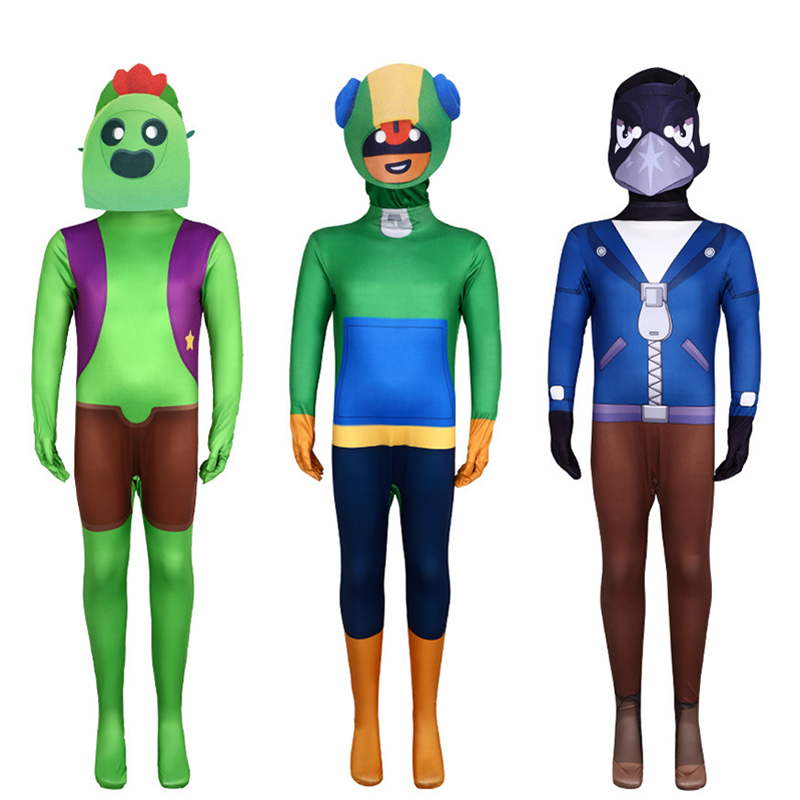 Kids Party Games - 2026 新しい荒野コスプレゲームジャンプスーツヘッドギア付きコスチュームハロウィンパーティーゲームステージパフォーマンススーツ大人子供のための