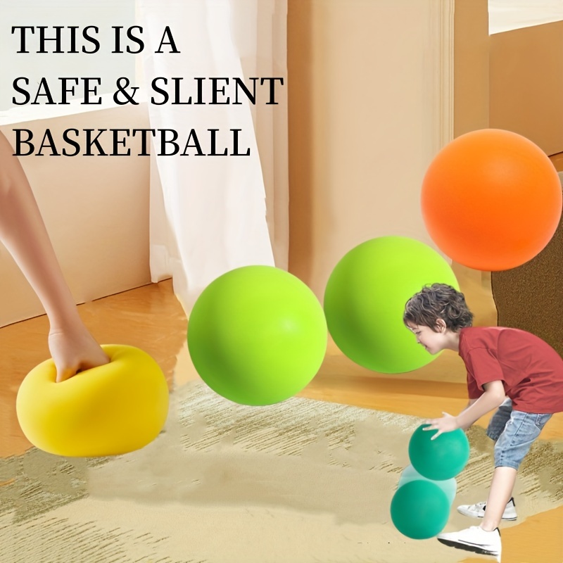 Party Games For 5 Year Olds Indoors - 子供のための静かなボール,スポンジバスケットボールのおもちゃ,高い弾力性,屋内での楽しみ,パーティーゲーム