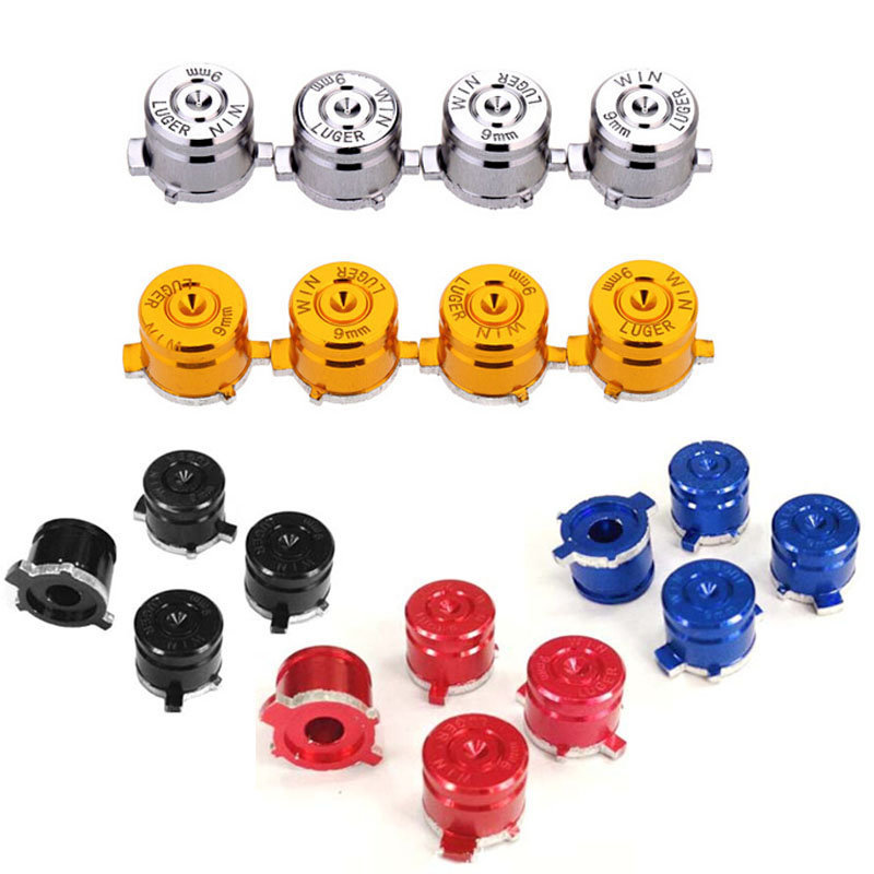 Party Games Playstation - ソニープレイステーションdualshock3 4 ps3 ps4コントローラー用の4ピースアルミメタルボールボタンサムスティックキャップの交換