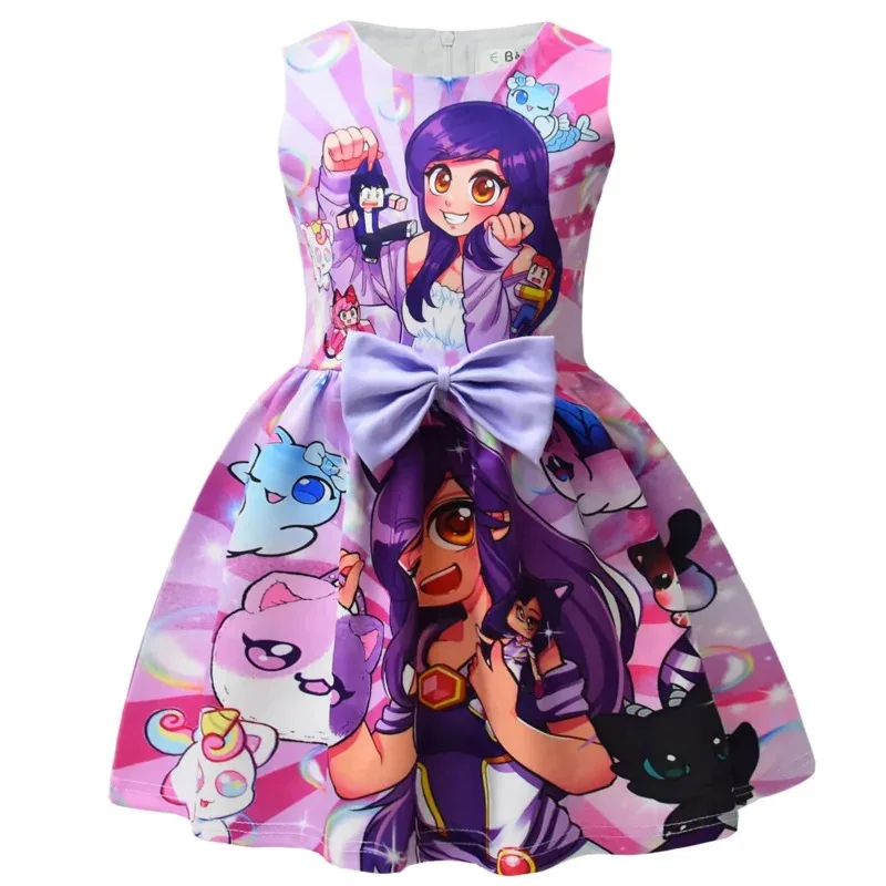 Kids Party Games - ♥ AA アニメゲーム Aphmau 印刷女の赤ちゃんジゼルコスプレプリンセスドレス子供の誕生日クリスマスパーティー衣装新 2026