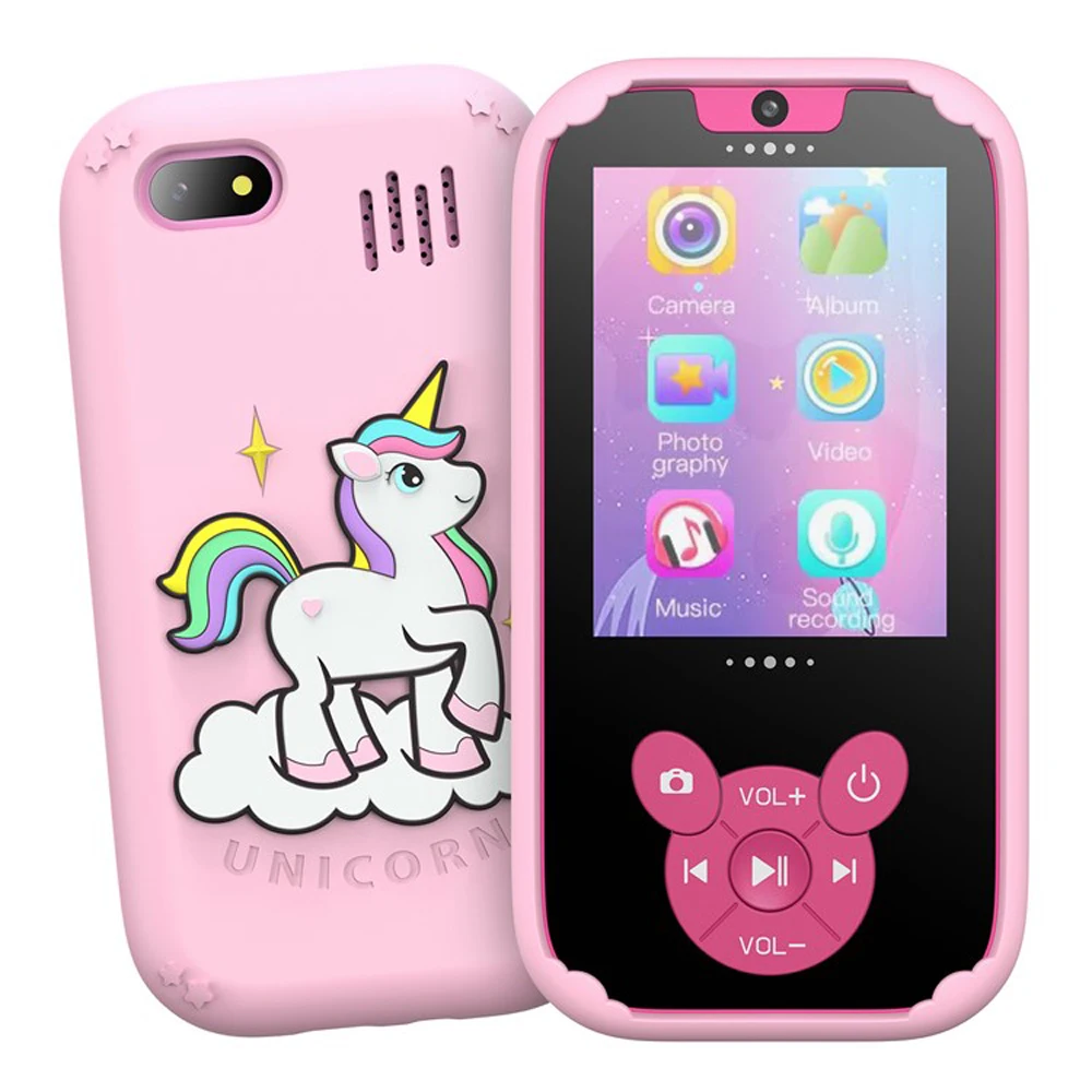 Party Games Phone - 面白い子供向けスマート学習電話、8GBメモリゲームギフト教育玩具、デュアルカメラと音楽プレーヤー付き、3歳から12歳の誕生日向け