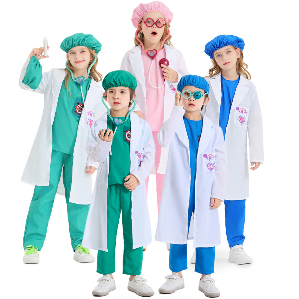 3 色ユニセックスキッズハロウィンナースドクター衣装子供手術 - Kids Party Games のレビューと価格