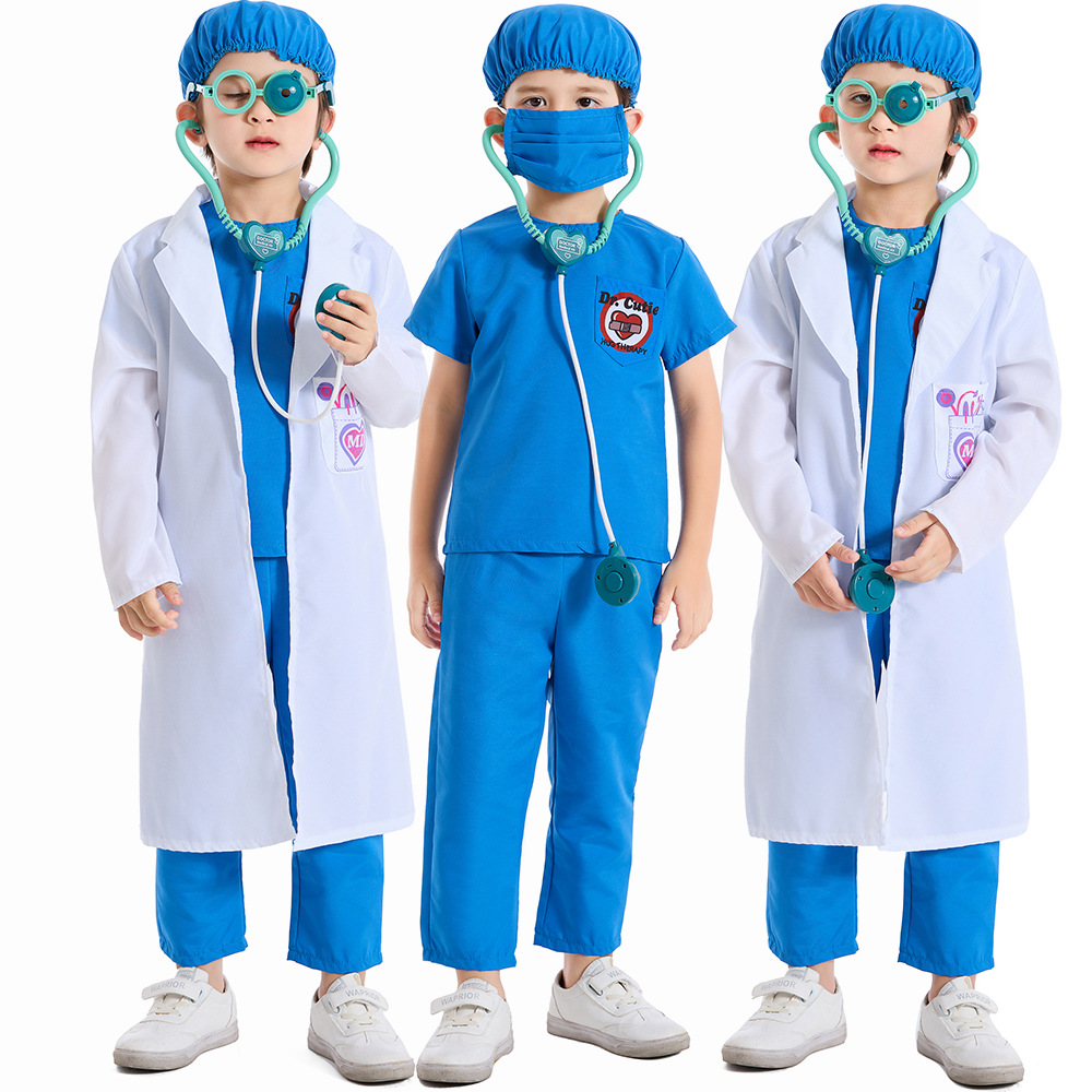3 色ユニセックスキッズハロウィンナースドクター衣装子供手術 - Kids Party Games のレビューと価格