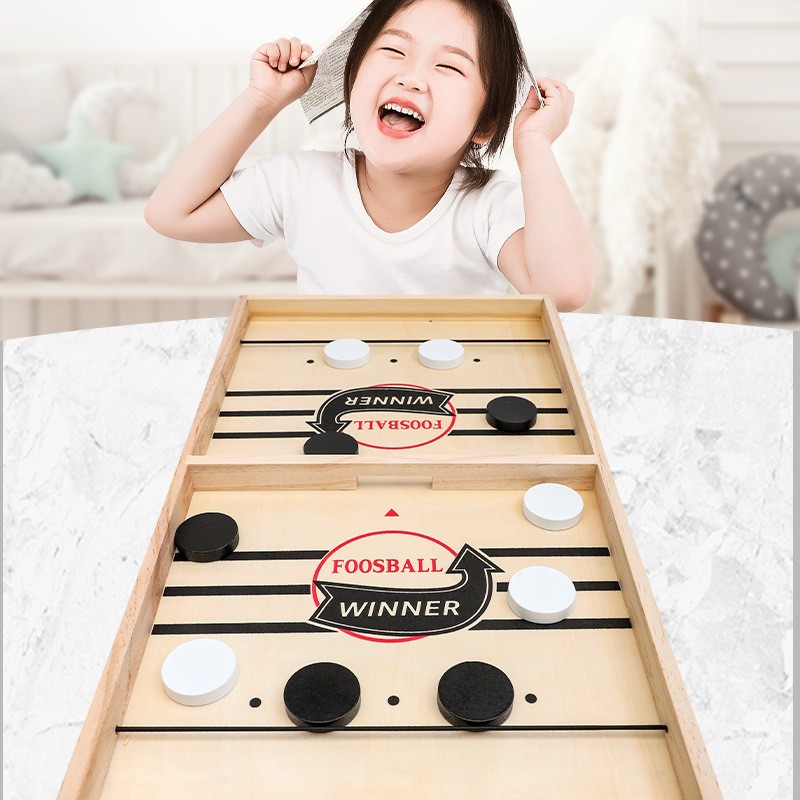 2in1木製アイスホッケー＆チェスボードゲーム 大型サイズ  - Party Family Games のレビューと価格