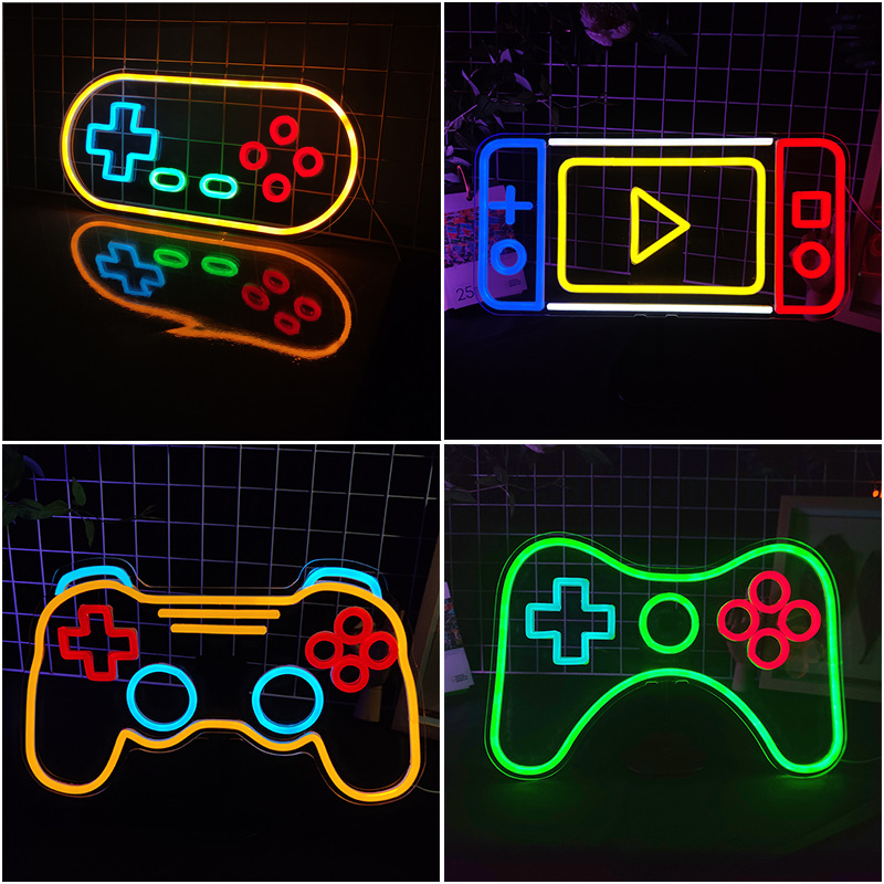 アーケードLEDネオンサイン,壁の装飾,ゲームルームのハンド - Party Games Shop のレビューと価格