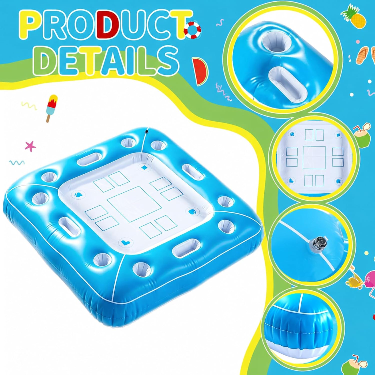 厚手の防水インフレータブルフローティングゲームテーブル、防水 - Party Games Using Cards のレビューと価格