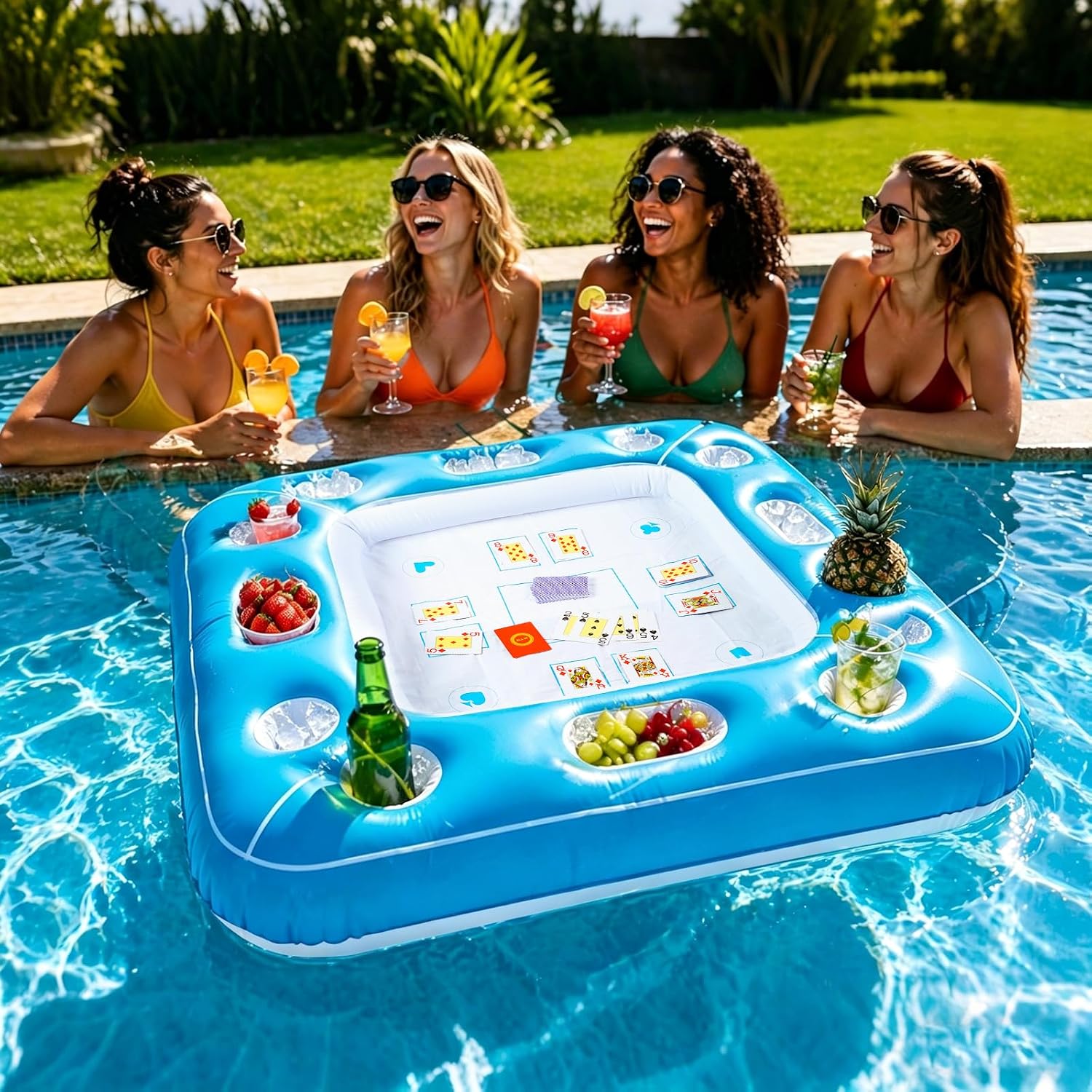 厚手の防水インフレータブルフローティングゲームテーブル、防水 - Party Games Using Cards のレビューと価格