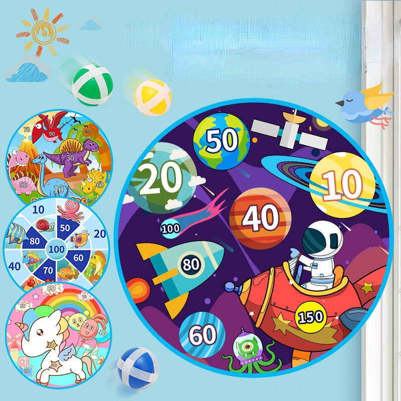 大きな子供用ダーツボード、粘着ボール付き、屋内外スポーツ、楽 - Party Games For 5 Year Olds Indoors のレビューと価格