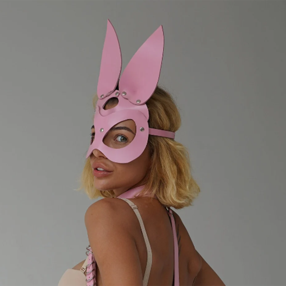 バニーマスク ウサギ耳ハーフマスク 女性用 ピンク PUレザ - Party Games Bunny のレビューと価格