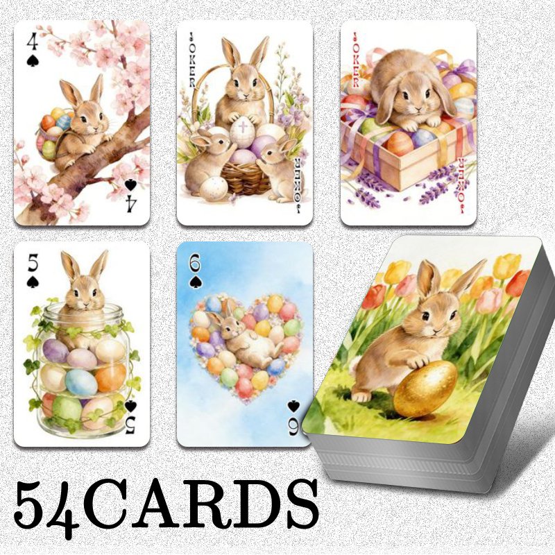 大人用標準トランプカード54枚、カナスタ用トランプカード、フ - Party Games Bunny のレビューと価格