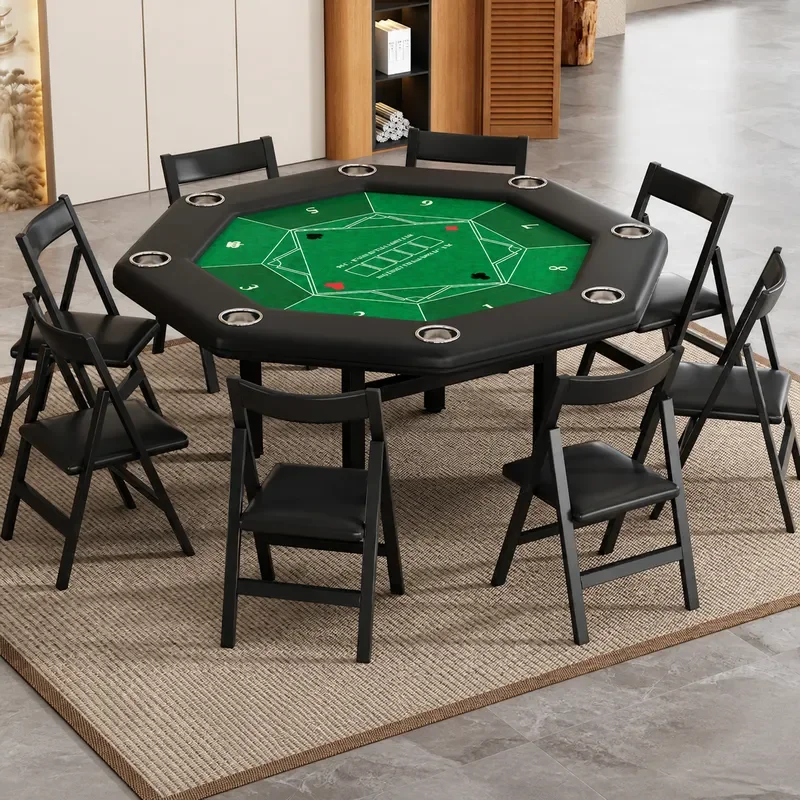 折りたたみ式八角形ポーカーテーブルポータブルテキサスホールデ - Party Games Using Cards のレビューと価格