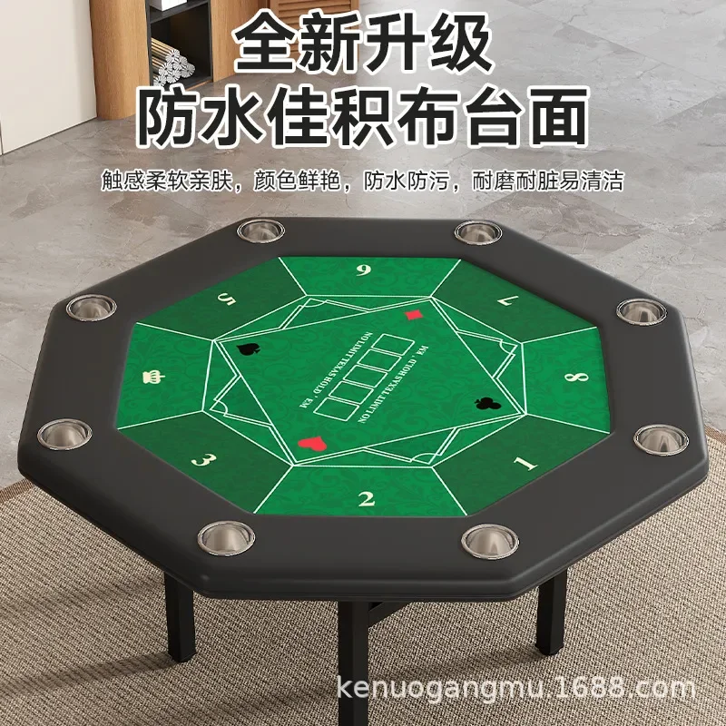 折りたたみ式八角形ポーカーテーブルポータブルテキサスホールデ - Party Games Using Cards のレビューと価格
