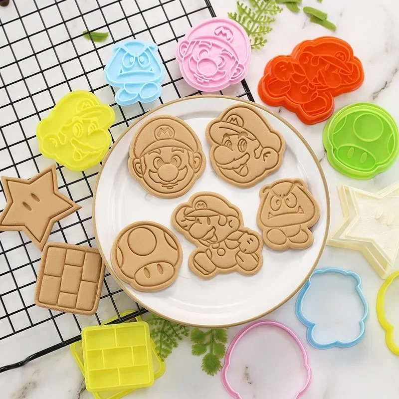 スーパーマリオブラザーズクッキーカッタースタンプアニメビスケ - Party Games Mario のレビューと価格