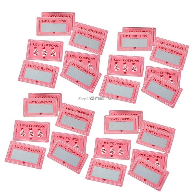 感情を明らかにするカード ピンクのバレンタインデー スクラッ - Party Games Using Cards のレビューと価格