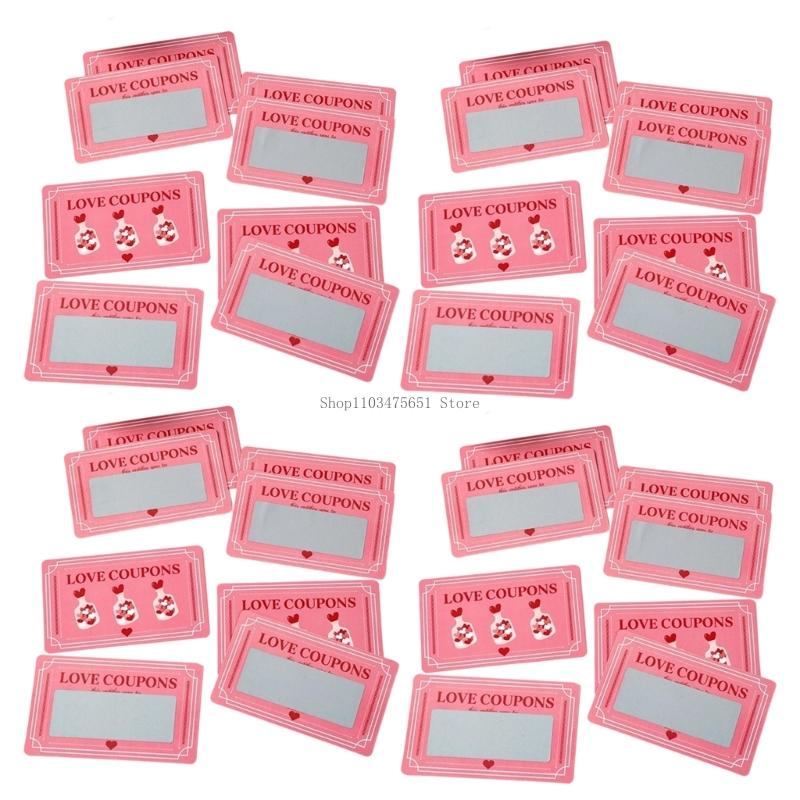 感情を明らかにするカード ピンクのバレンタインデー スクラッ - Party Games Using Cards のレビューと価格