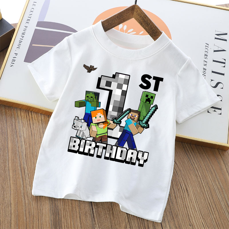 漫画かわいい Minecrafted Tシャツティーンエイジ - Party Games Minecraft のレビューと価格
