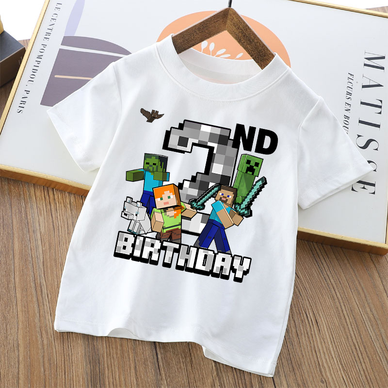 漫画かわいい Minecrafted Tシャツティーンエイジ - Party Games Minecraft のレビューと価格