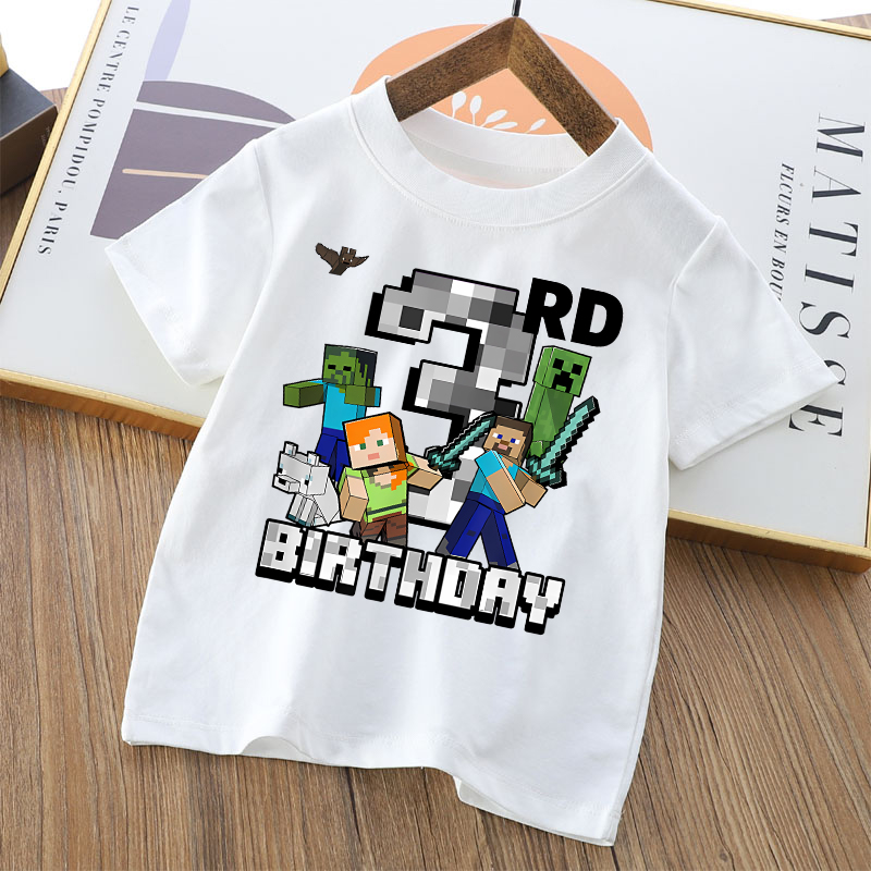 漫画かわいい Minecrafted Tシャツティーンエイジ - Party Games Minecraft のレビューと価格
