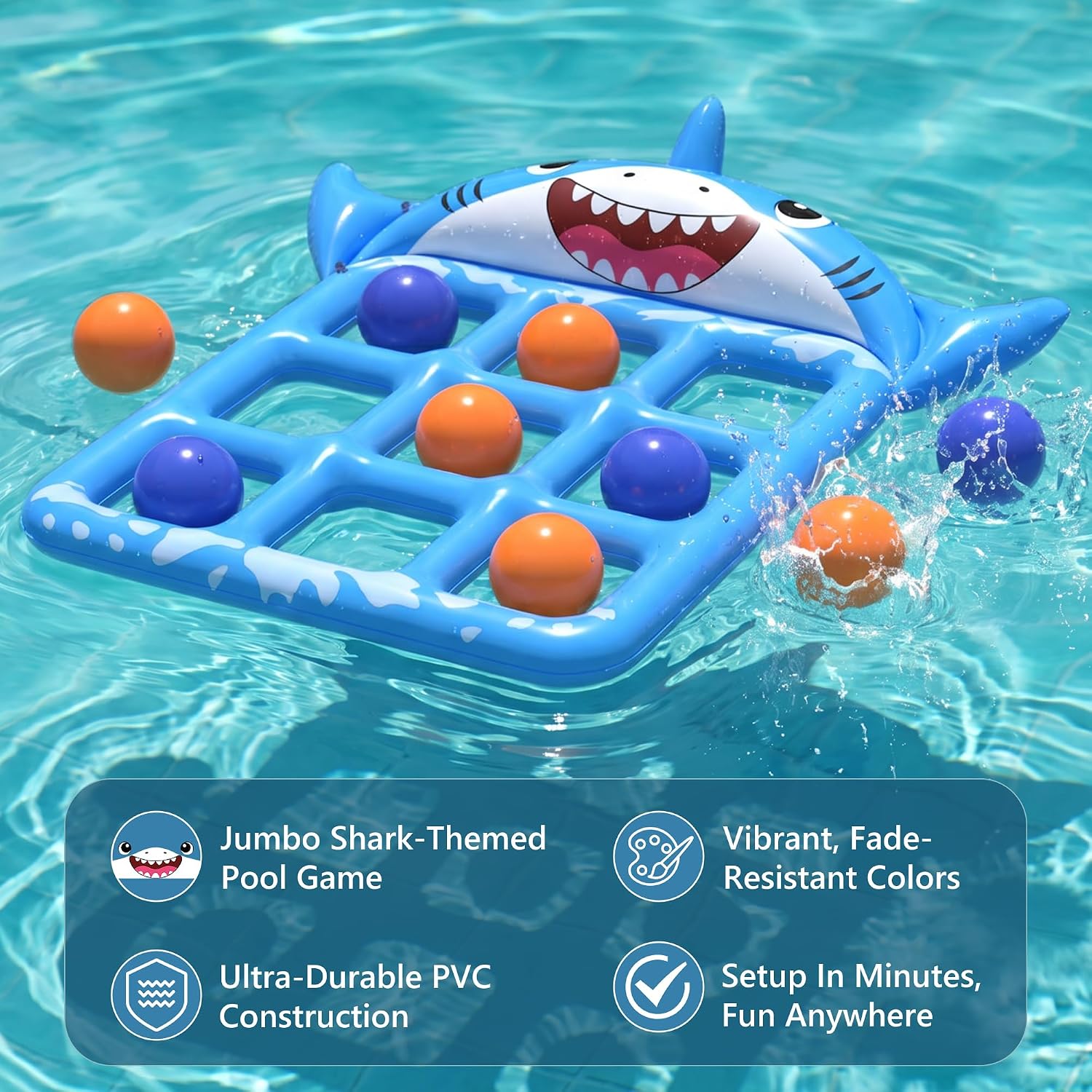 子供と大人のためのプール玩具ゲーム、72インチx54インチの - Party Family Games のレビューと価格