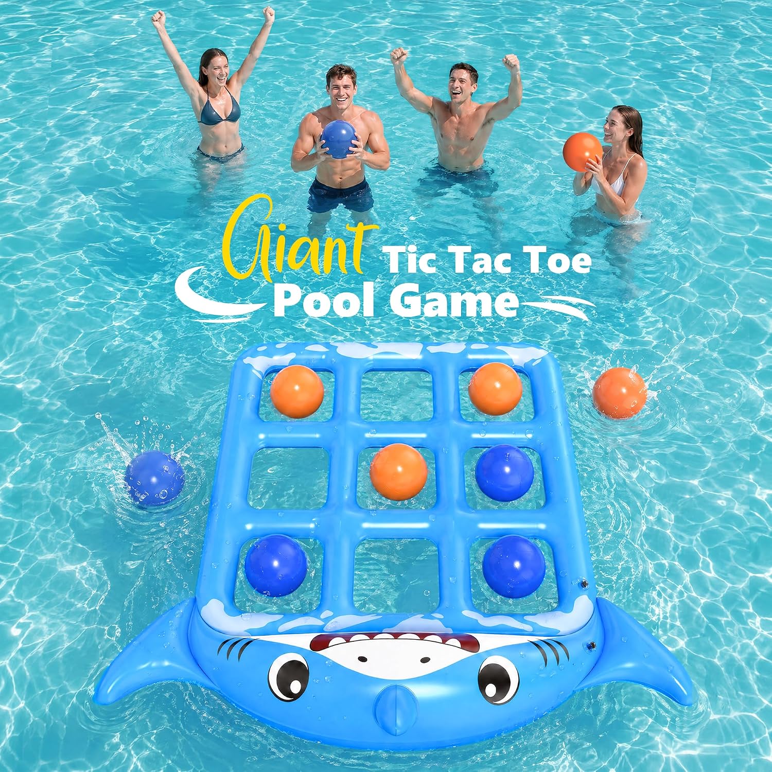 子供と大人のためのプール玩具ゲーム、72インチx54インチの - Party Family Games のレビューと価格