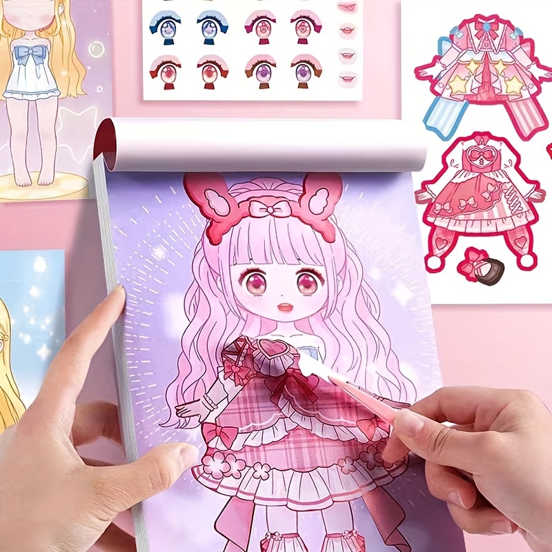 ドレスアップステッカーブックガールステッカーブック 20 個 - Book Party Games のレビューと価格