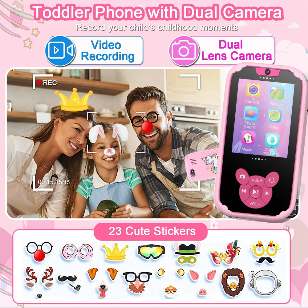 面白い子供向けスマート学習電話、8GBメモリゲームギフト教育 - Party Games Phone のレビューと価格