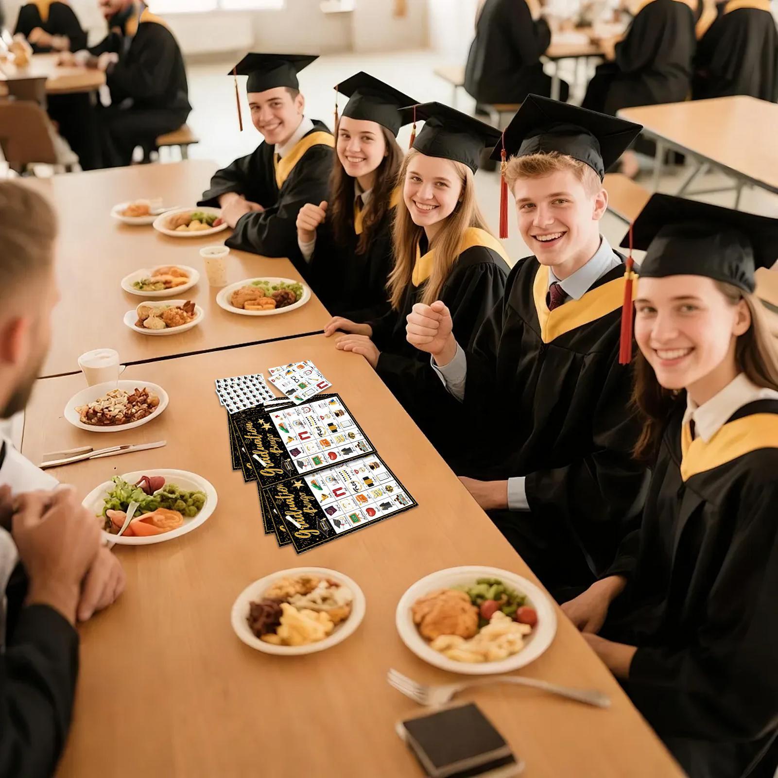 卒業パーティー用ビンゴカード 24人用 卒業生向けゲーム記念 - Party Games College のレビューと価格