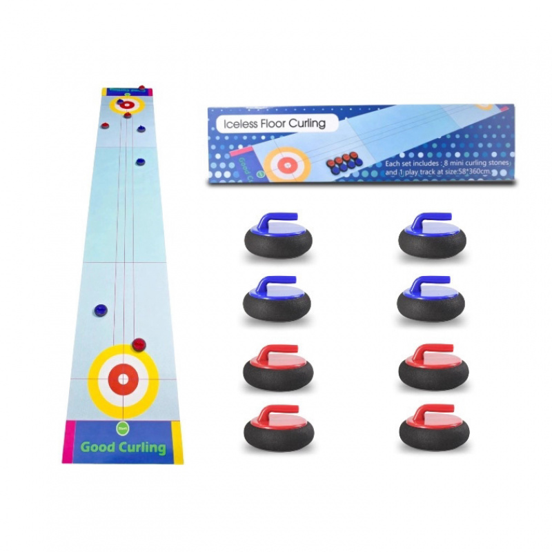 カーリングゲームセット 屋内デスクトップボールゲーム 卓上ス - Party Family Games のレビューと価格